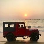baga india goa beach sunset road trip