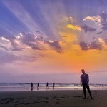 morjim goa beach sunset