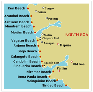 Map of Goa